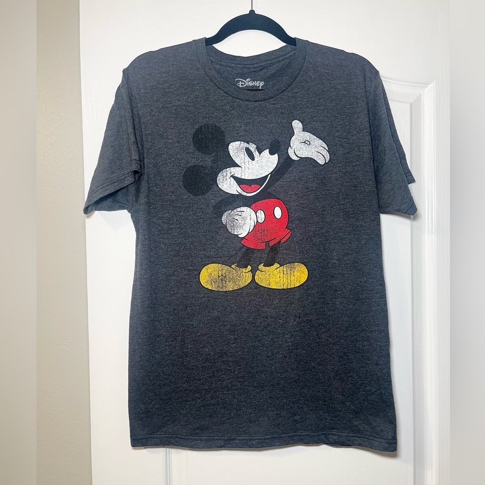 Disney Women’s Charcoal Mickey Mouse Graphic Tee